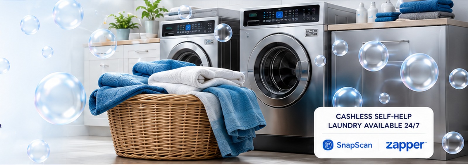 Fresh folded laundry at BubbleHomes